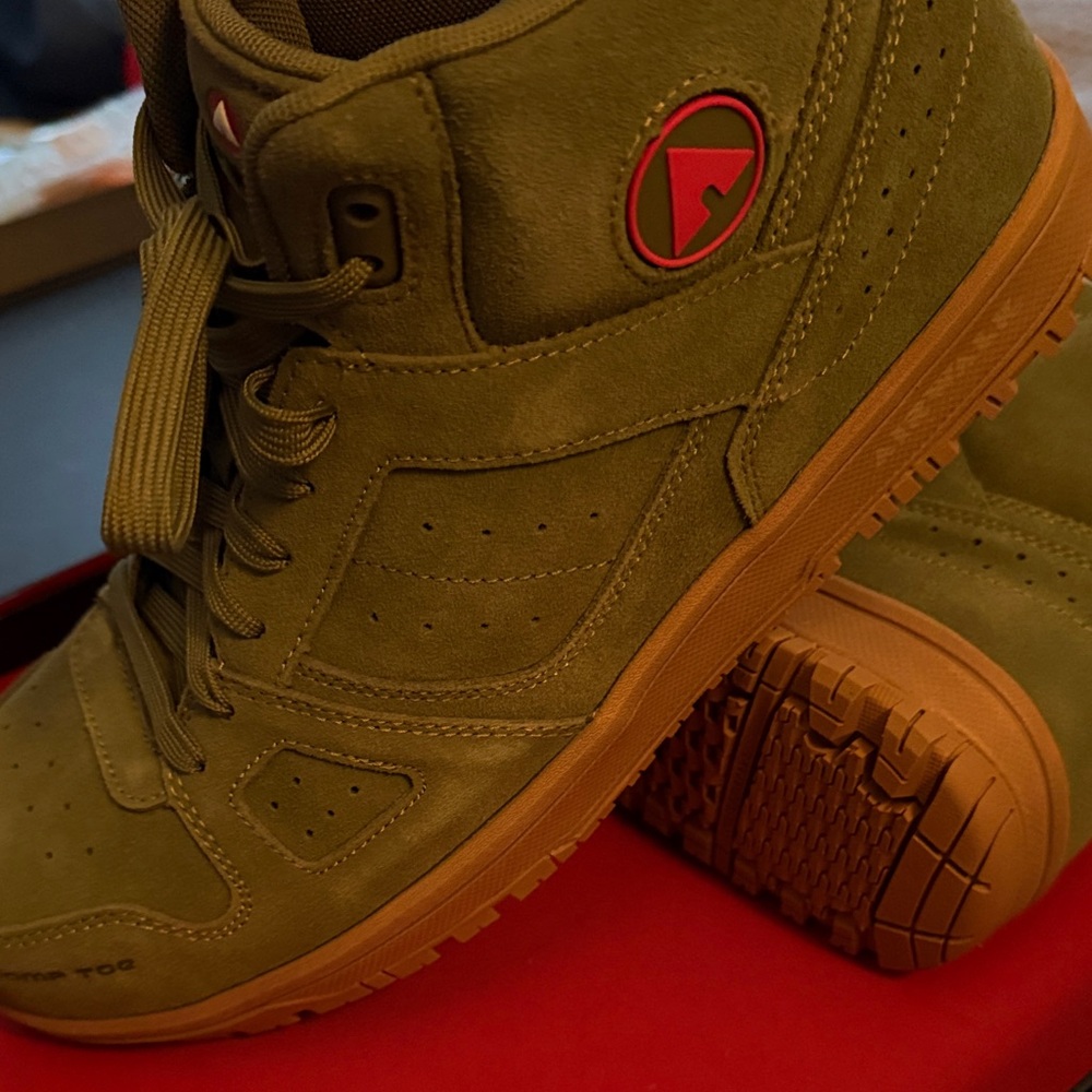 Airwalk Men's Mongo , Green High-Top Safety Working Sneakers - Picture 3 of 11